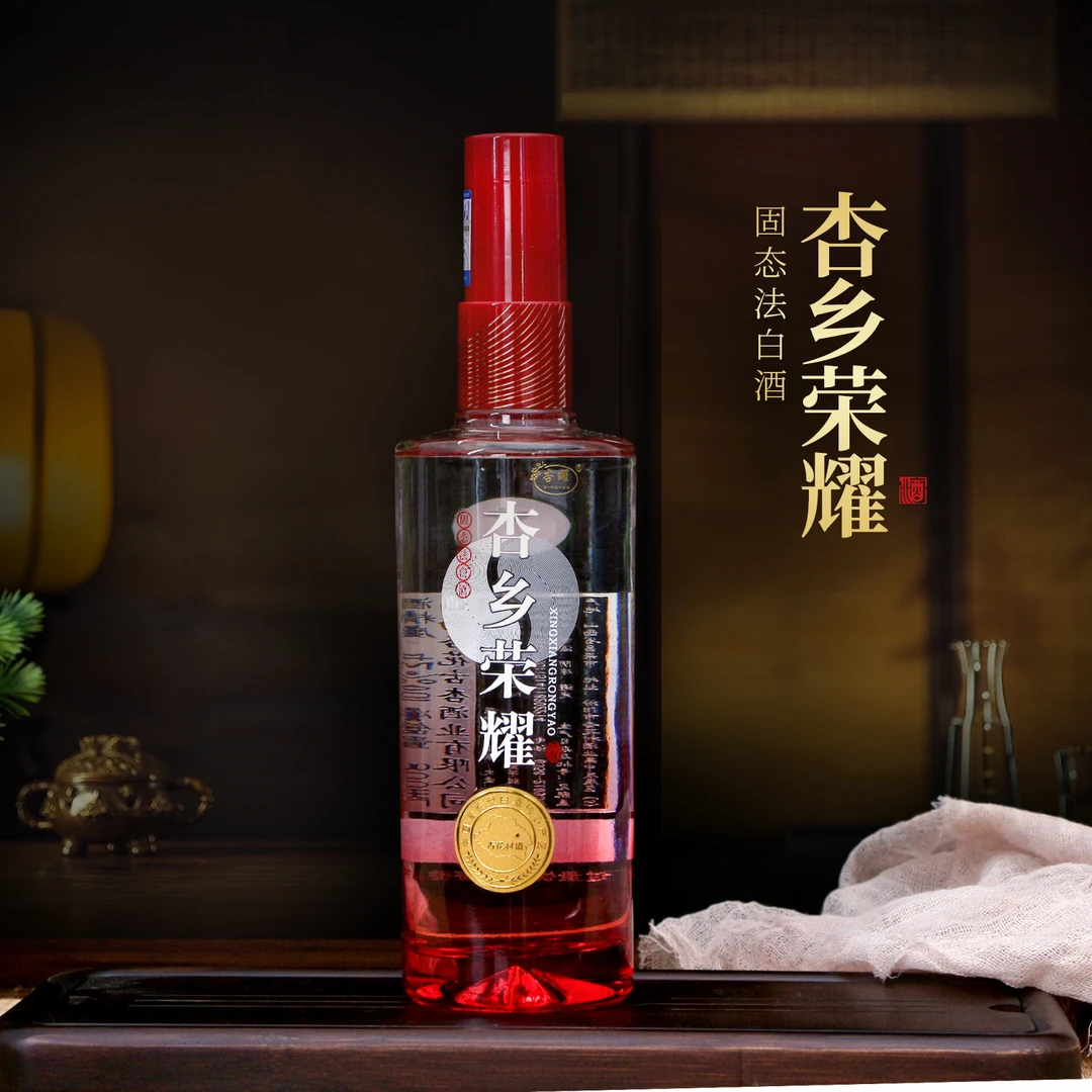 XINGYAO/杏耀白酒清香型纯粮食高粱酒高度优级原浆酒42度500ml