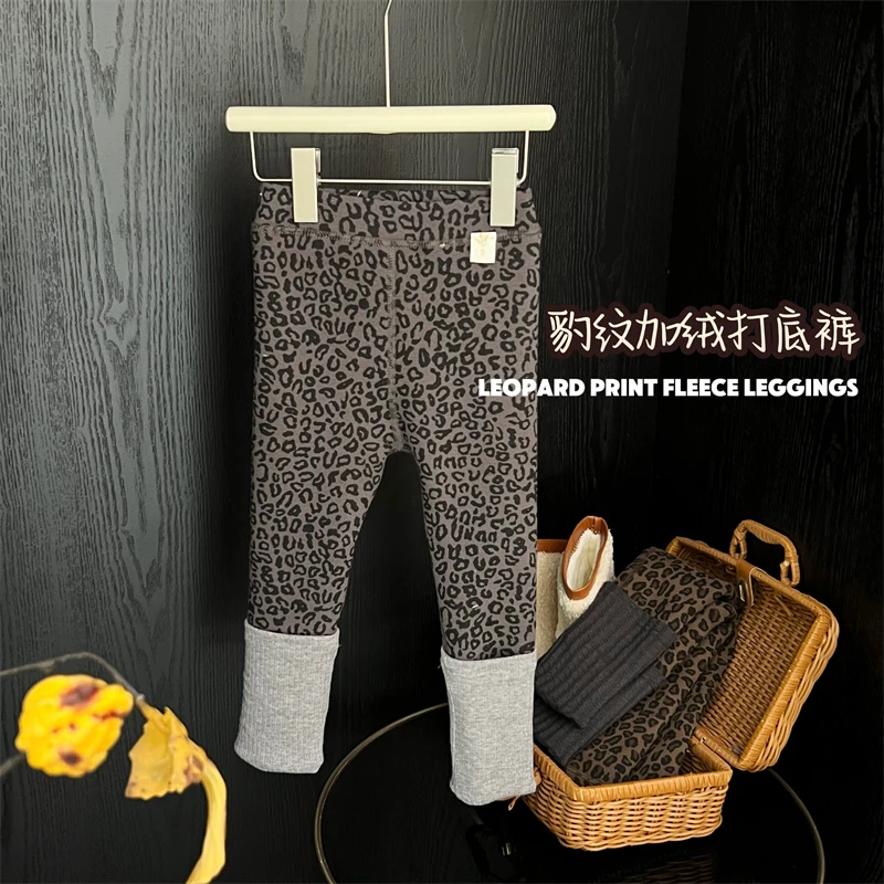 尤画时尚洋气百搭打底儿童豹纹连裤袜YH-706