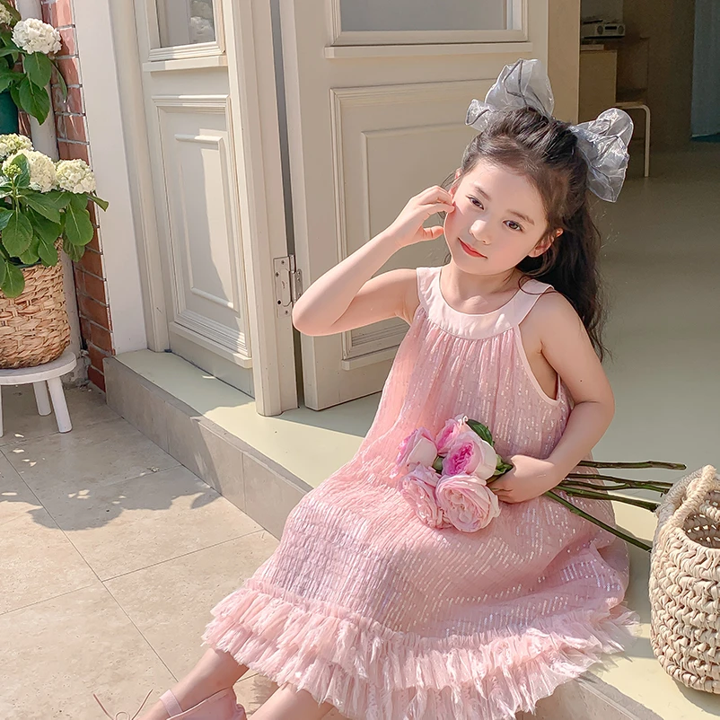 尤画设计师原创童品夏季公主裙小女孩甜美简约夏季连衣裙66492