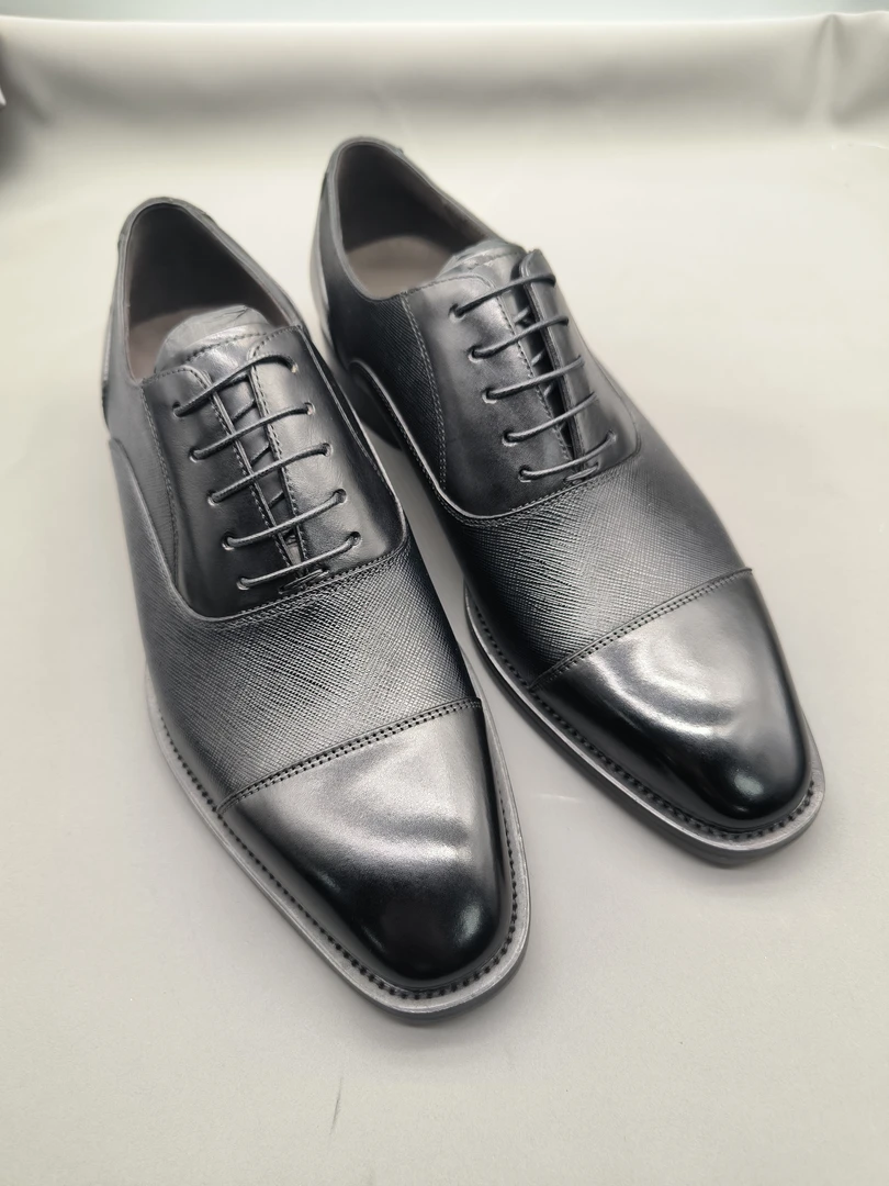 沉船固特异全皮底方头三接头商务皮鞋（510111）