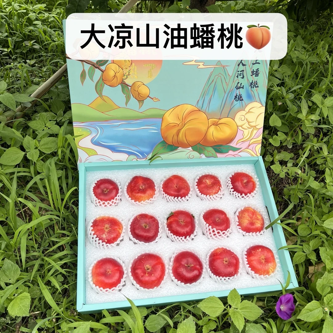 【川果侠】四川黄肉油蟠桃15枚礼盒