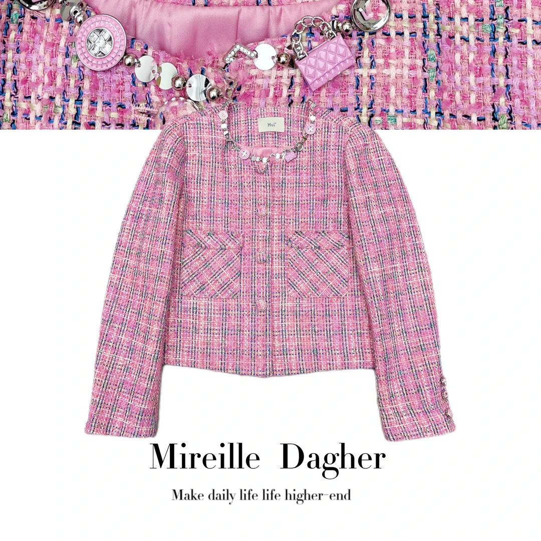 Mireille Dagher/米莱黛格欧货时尚春季法式编织小香外套63221
