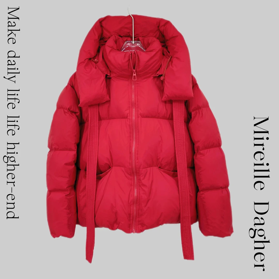 米莱Jiaer/韩版小熊冬季小个子宽松短款羽绒服255002