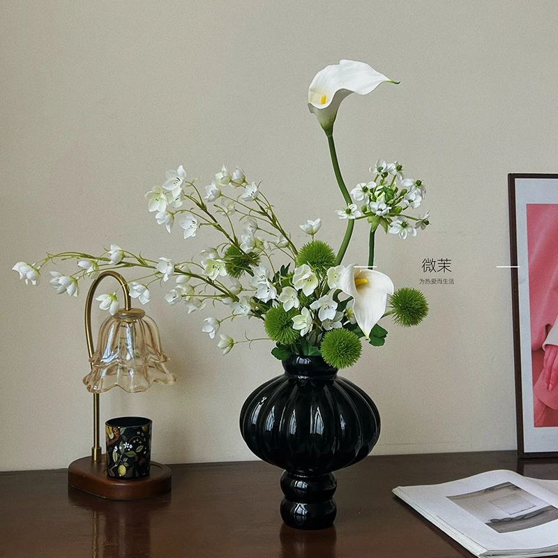 月白风清·仿真花假花餐桌花高档高级氛围感家居摆件客厅装饰摆设