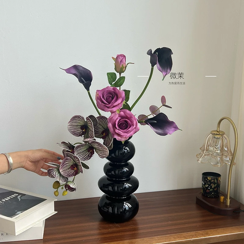 【紫芝】2假花花束仿真花设计感高档摆设高级感家居摆件餐桌花轻奢