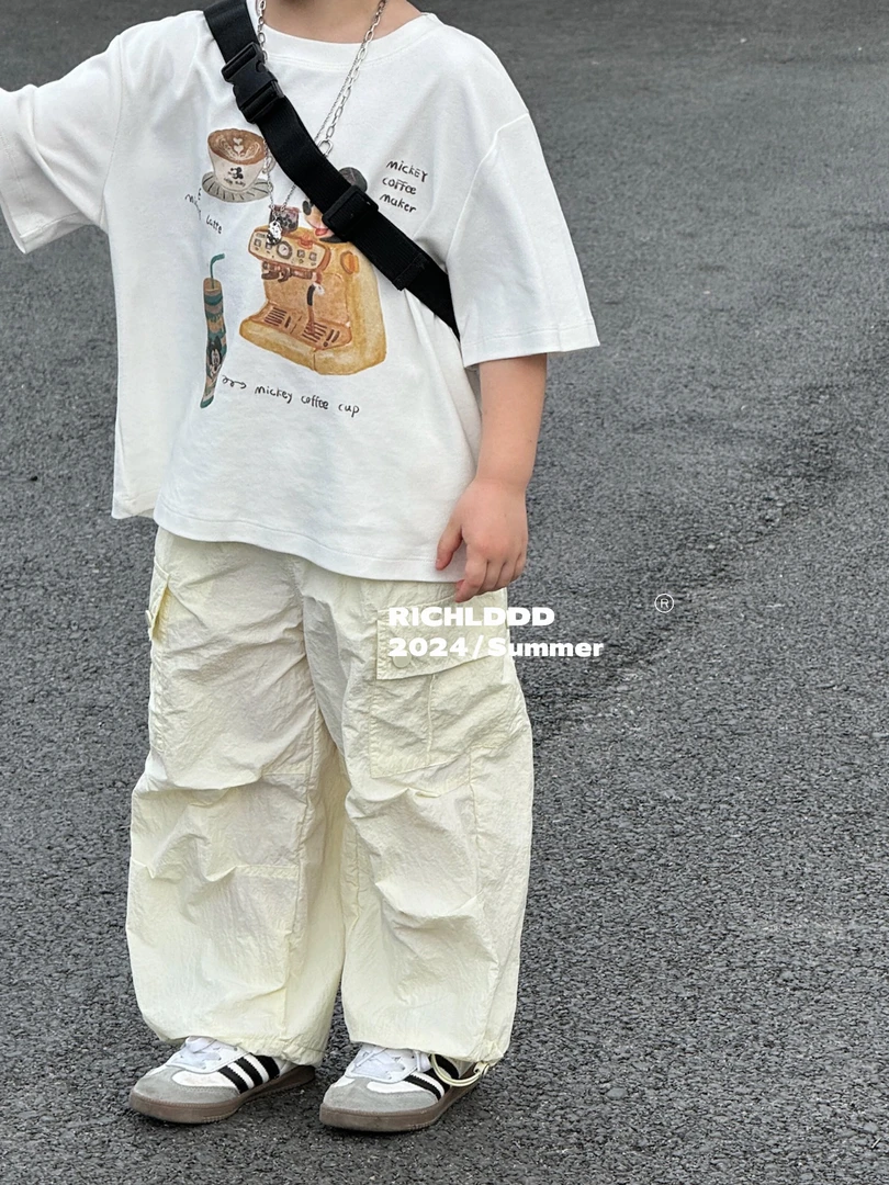 卤蛋童装【空气感】休闲薄直筒工装裤速干儿童