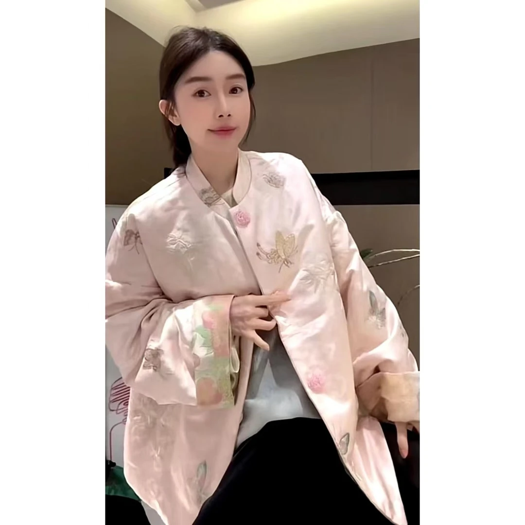ZHUIMU.【芊朵】新中式国风重工刺绣两面穿夹棉外套ZM7778..