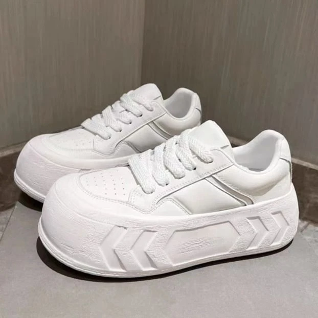 苏蒂苏拉1779 单鞋大头松糕底小白鞋系带运动休闲鞋厚底增高