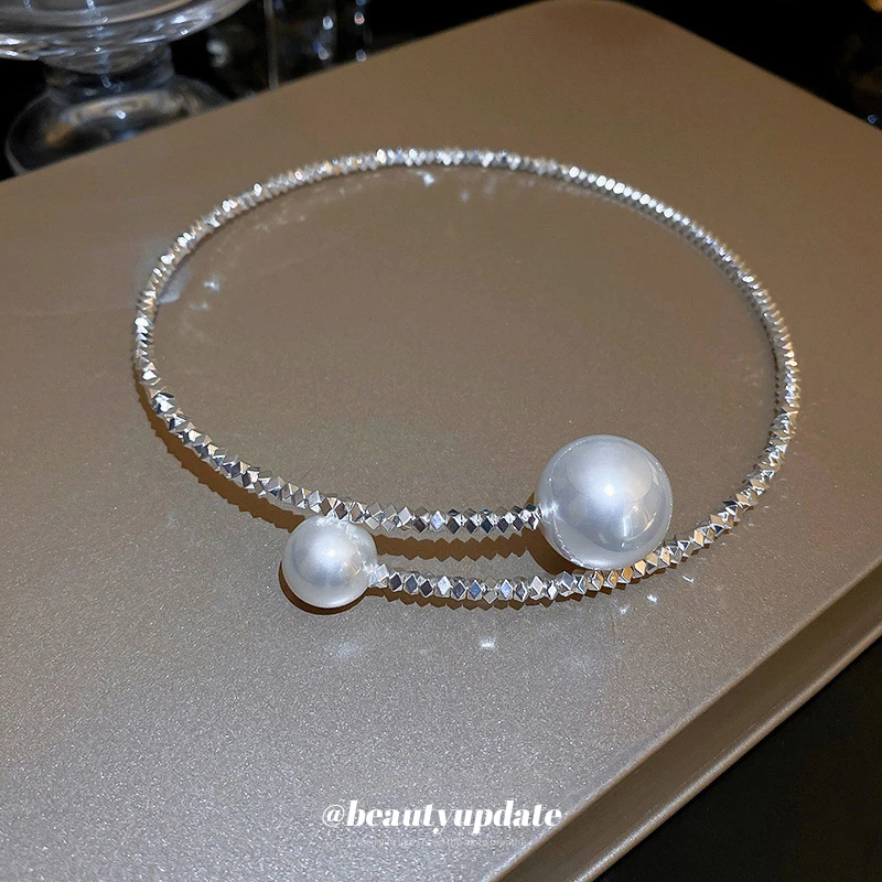 碎银几两开口项圈夏季网红新款个性项链气质项饰