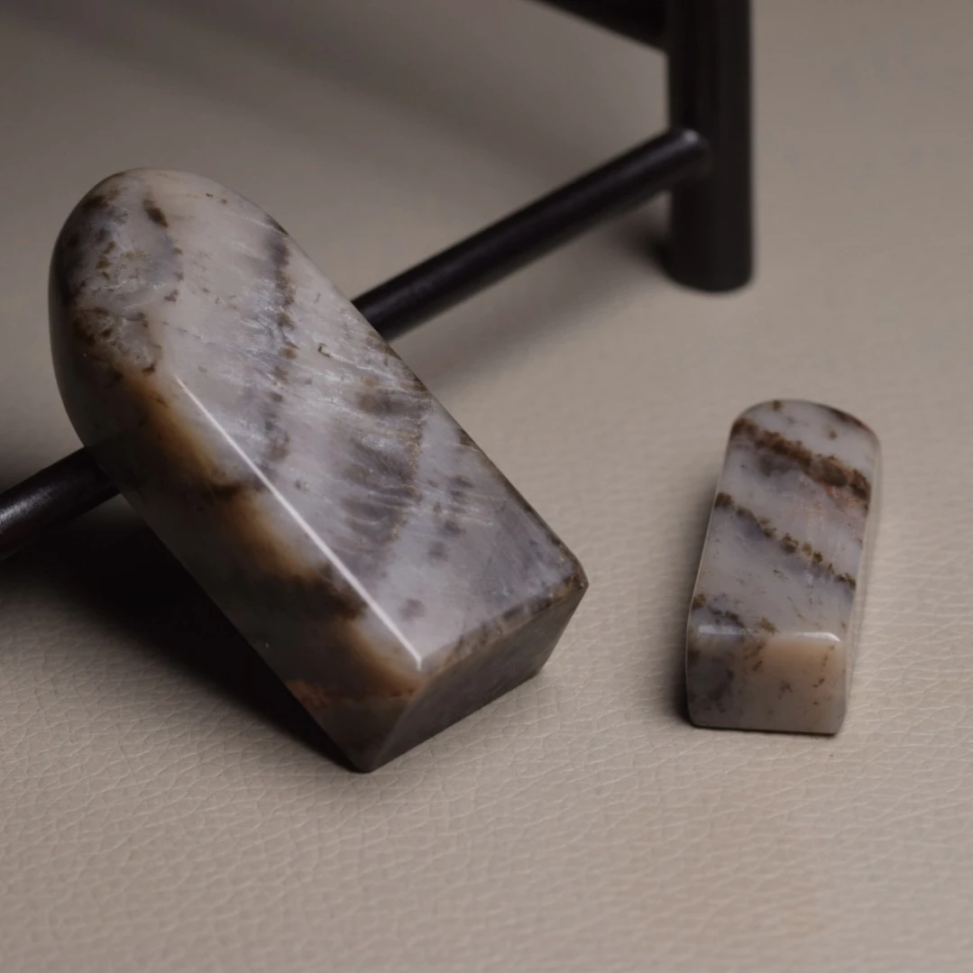 福利 寿山石 玛瑙冻石 品种章 子母章