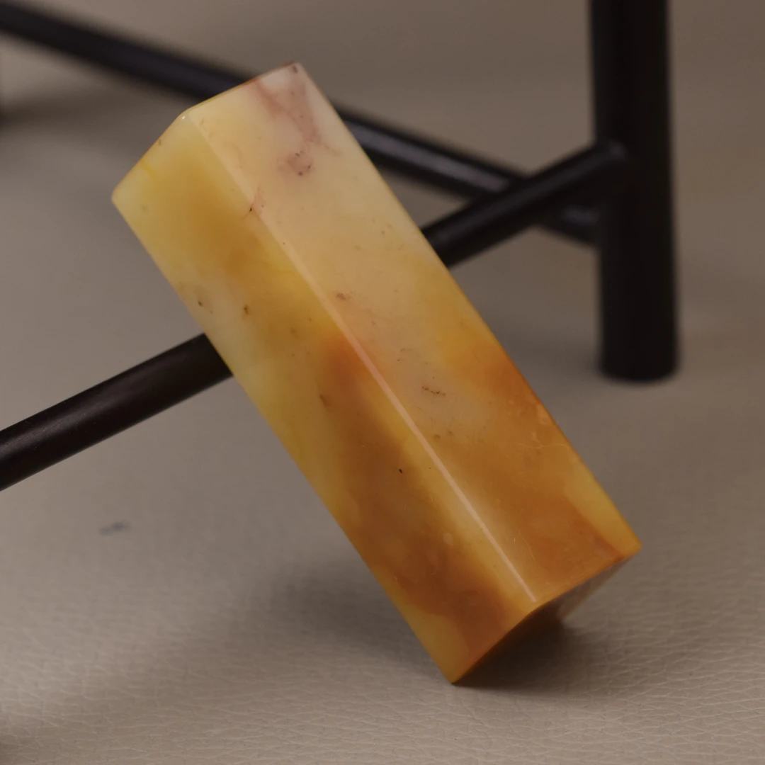 福利 寿山石 老坑芙蓉石 素章 篆刻章 尺寸1.6*1.6*5.6cm