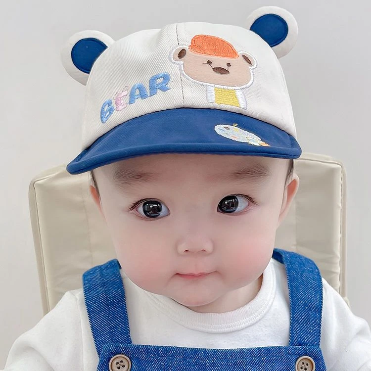 婴儿帽子春秋款薄款宝宝鸭舌帽幼儿春季遮阳0个月6春天小月龄春款