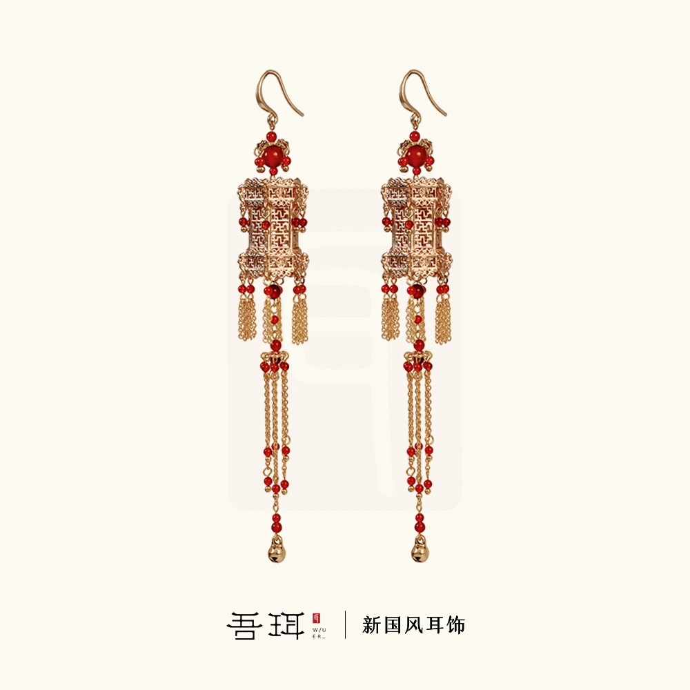 吾珥 铜合金耳饰 六宫黛系列·发簪/WEFZ21 原创设计新中式国风金