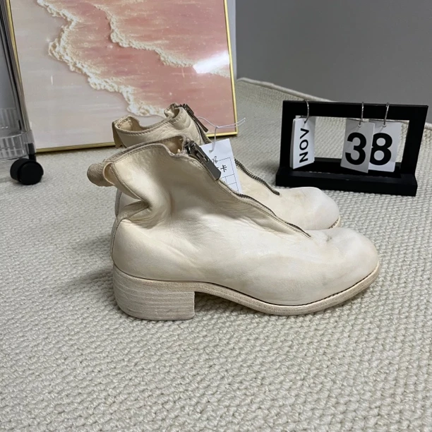 guidi 米白色 平底鞋 全新 38码 A1428