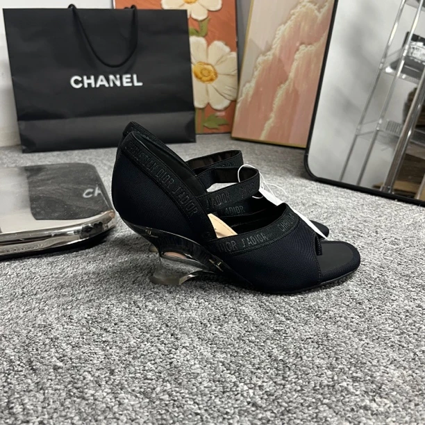 Dior 黑色 高跟鞋 99新 35码 A1090