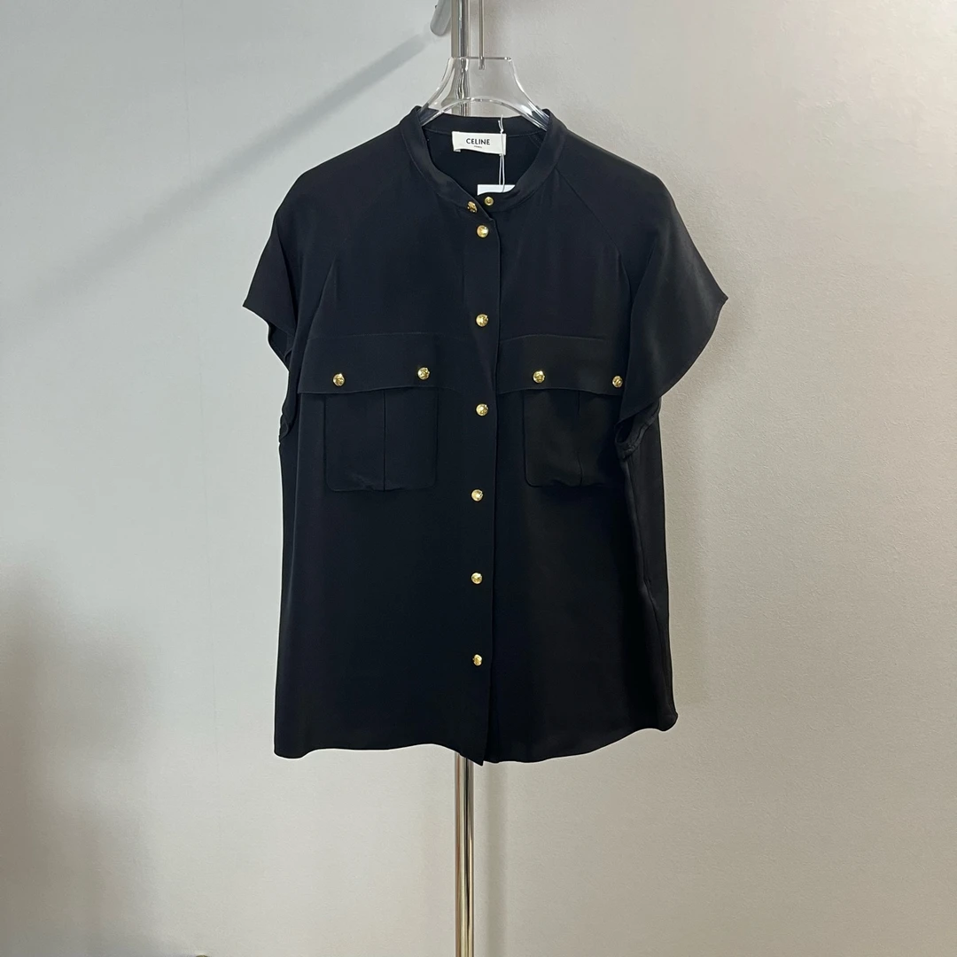 99新 Celine/思琳 Celine 黑色 上衣 99新 36码 A1584