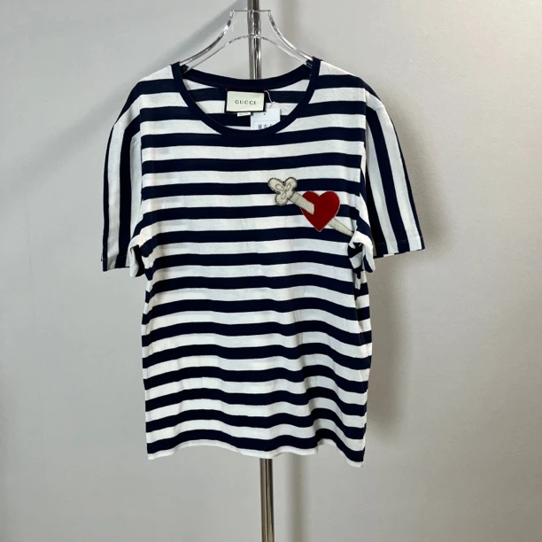 99新 GUCCI/古驰 Gucci 条纹 短袖99新 s码 A1805