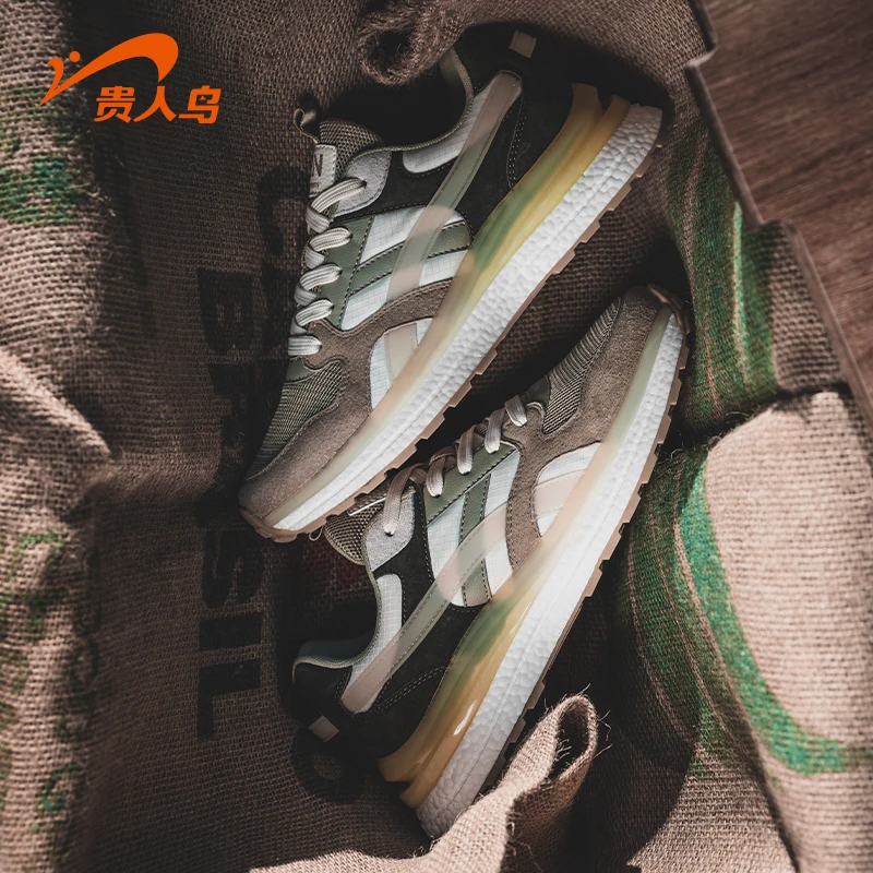 贵人鸟男鞋秋季新款复古运动跑步鞋子男士百搭时尚休闲低帮阿甘鞋