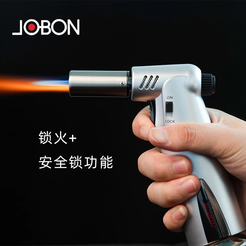 Jobon中邦焊枪 高温点艾草防风喷火枪带安全锁雪茄台式直冲打锋耀