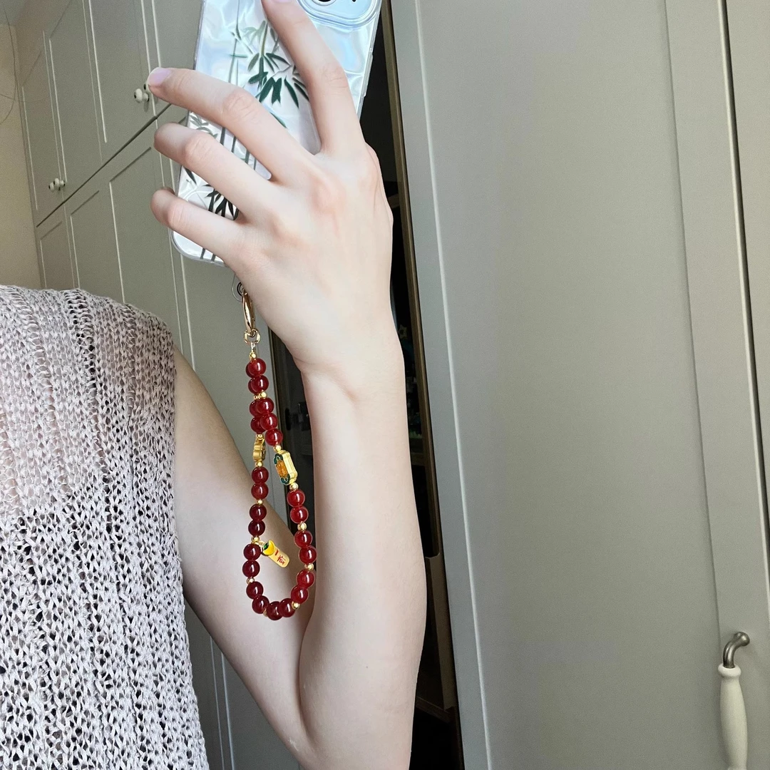 转运珠手机链福禄葫芦串珠手机壳手腕挂绳挂饰品古风礼物手工女款