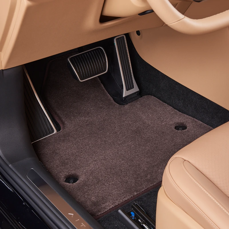 AITO 问界汽车耐磨地毯内饰改装原车定制羊毛脚垫 适配M5系列