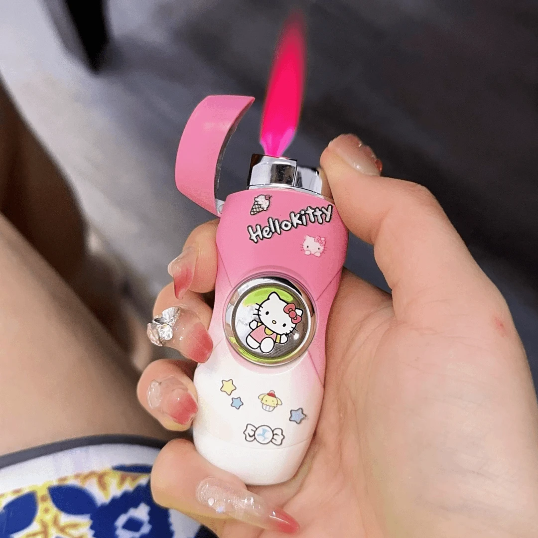 创意陀螺打火机防风炫酷卡通便携高颜值个性高档送礼送男女友礼物