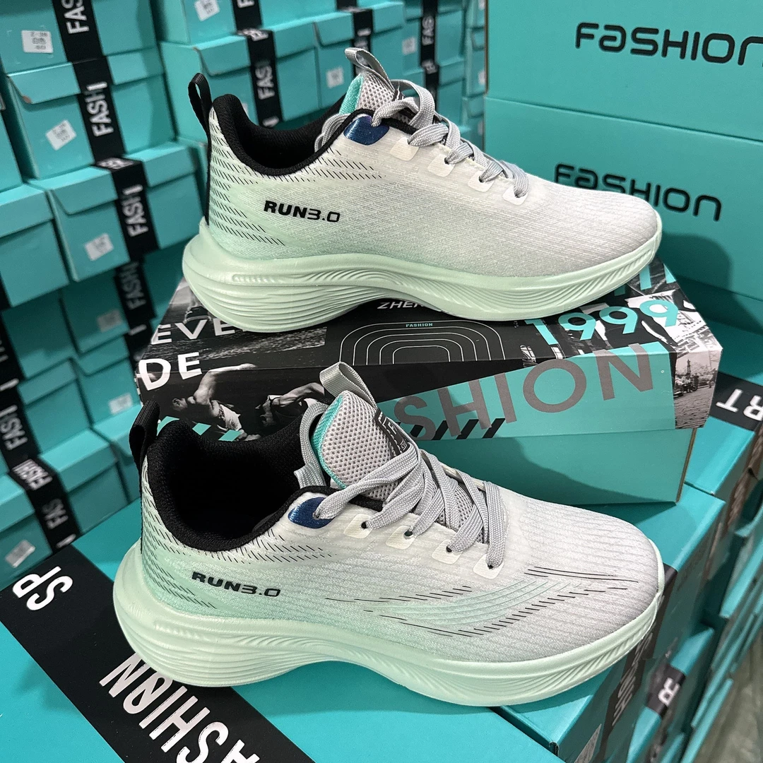 男士舒适时尚休闲情侣百搭潮流减震网面轻便缓震四季透气跑步鞋子