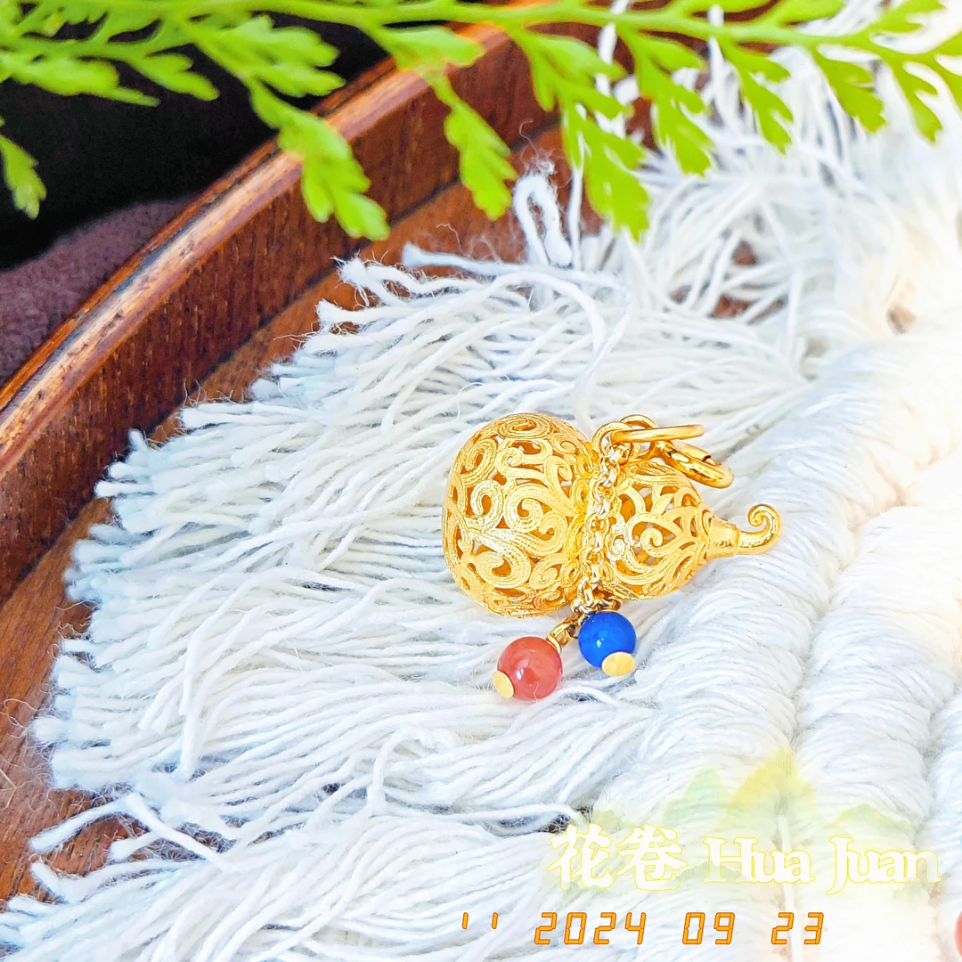 【葫芦】青金南红古法镂空925银多样性其一发货