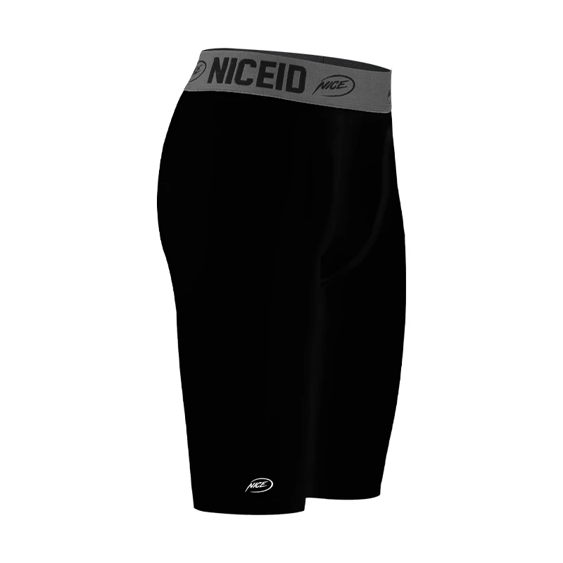 NICEID NICE篮球运动健身五分紧身裤男打底裤训练高弹速干压缩裤