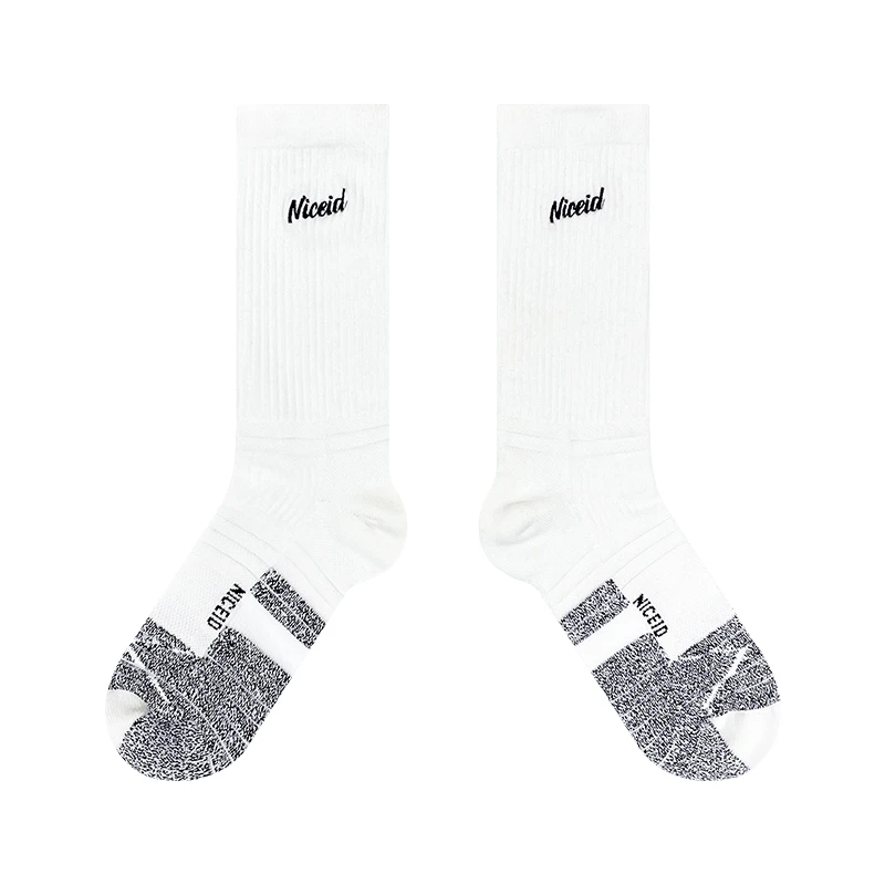 NICEID NICE中高帮休闲篮球袜潮流中高筒运动袜毛巾底包裹球袜