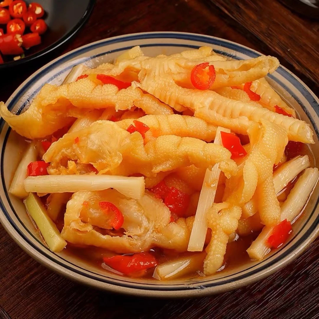 酸辣无骨去骨鸡爪加辣脱骨凤爪网红休闲小吃爽脆开胃零食解馋代餐