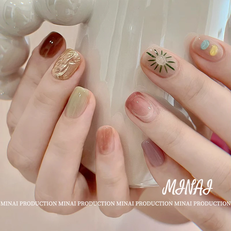 【莫奈花园】·当天发出·假期约会·密奈美甲高定奢品 纯手工穿戴甲