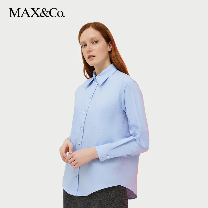 MAX&Co.秋冬De-Coated棉质牛津衬衫3114013203