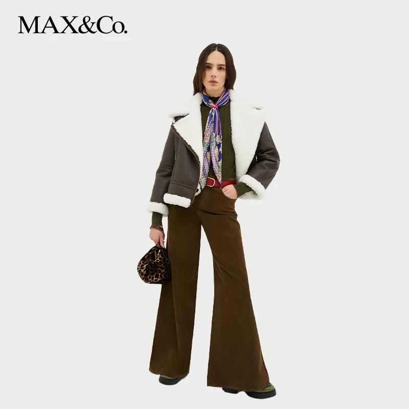 MAX&Co.秋冬机车风格短款夹克7084083003