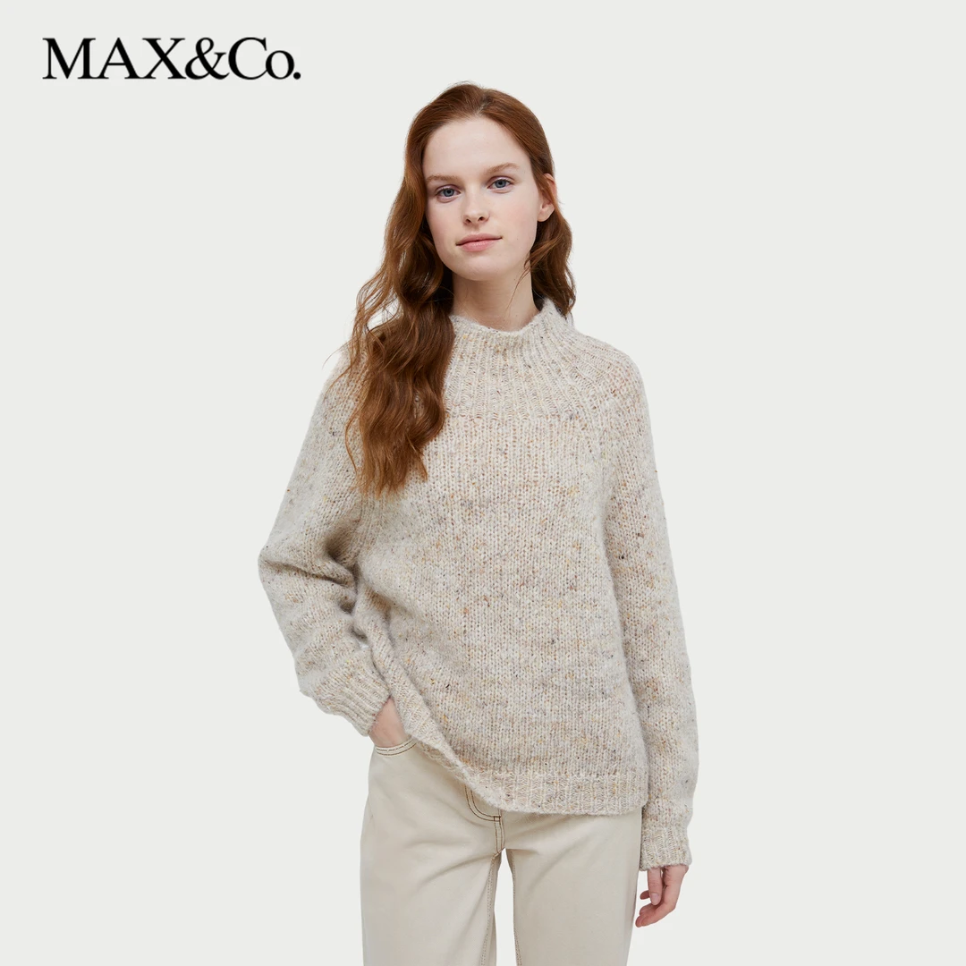 MAXCo.秋冬女装羊驼毛混纺套头针织衫6366024402