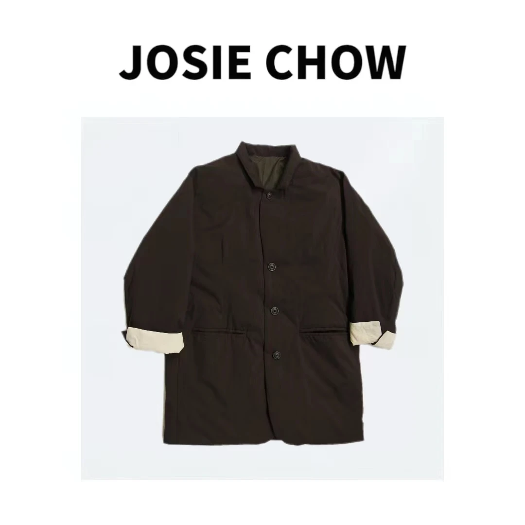 Jc036111。鹅绒！高级感西服式鹅绒羽绒服。
