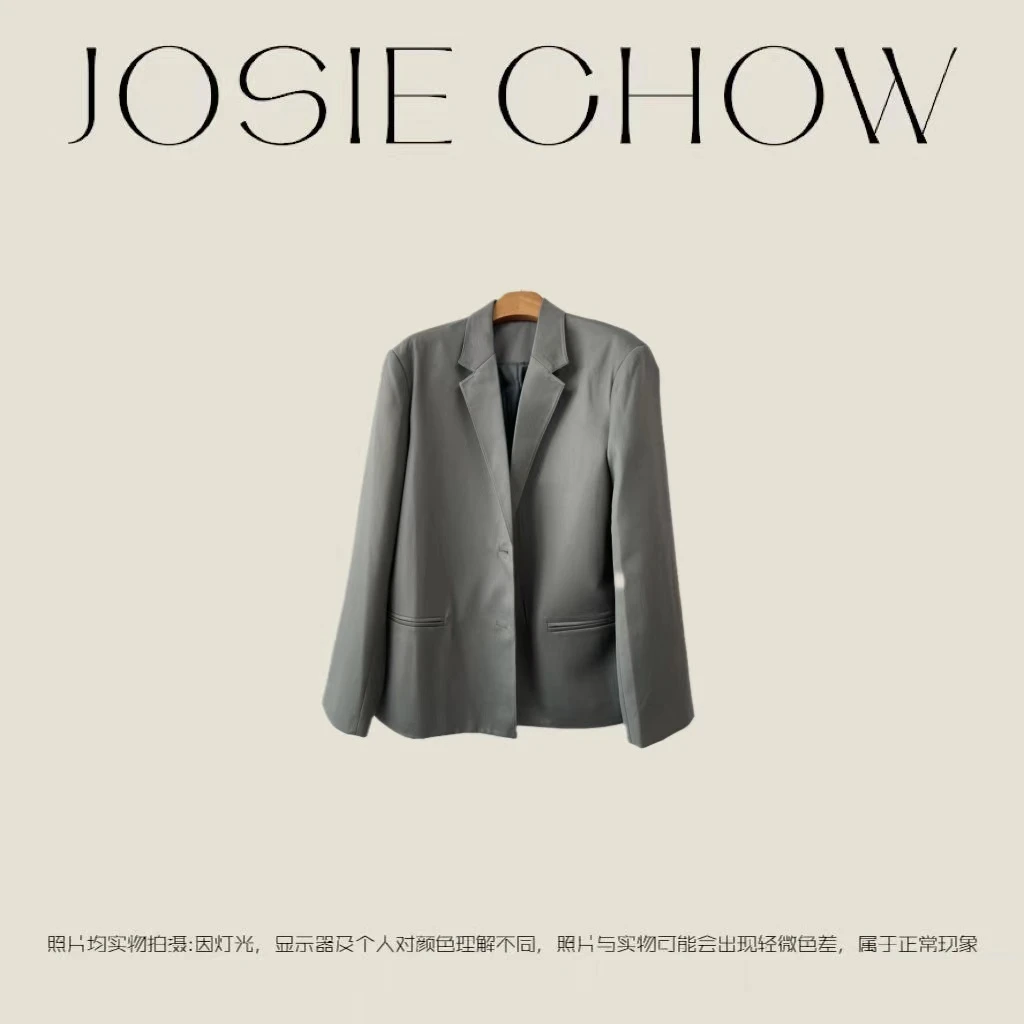 JOSIE CHOW【灰绿】休闲西装外套。JC003312