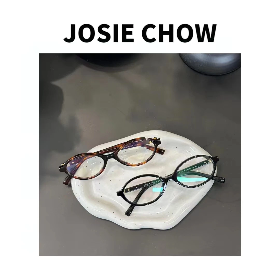 JOSIE CHOW【缪】椭圆框精致平光眼镜。Mu023194