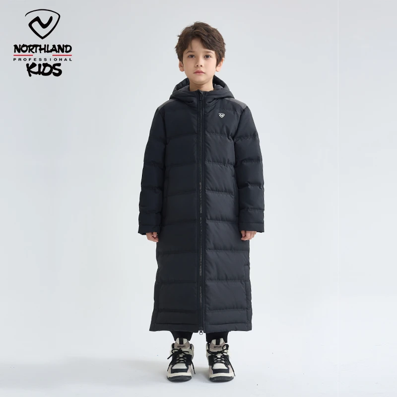 诺诗兰童装羽绒服亲子羽绒服外套运动连帽中长款加厚保暖CO125307