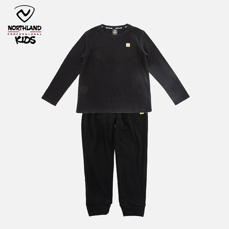 诺诗兰童装摇粒绒套装男童女童中大童居家套装CO130307/CO135108