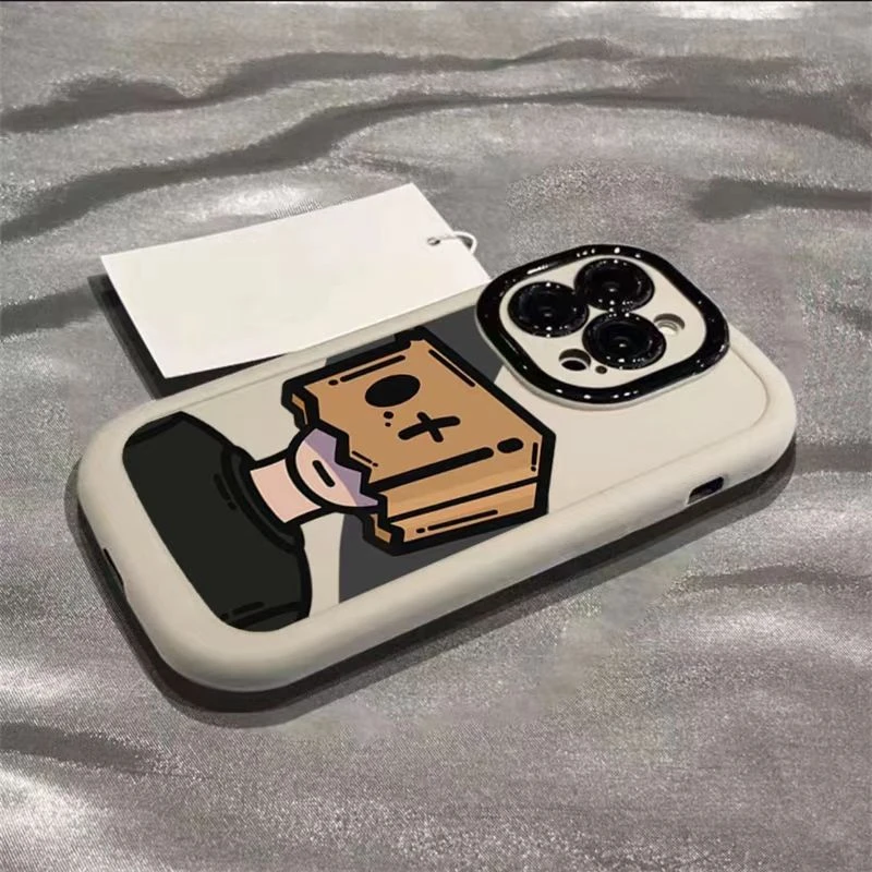 简约男孩适用iphone13/14手机壳苹果15pro/12/11华为oppo小米vivo