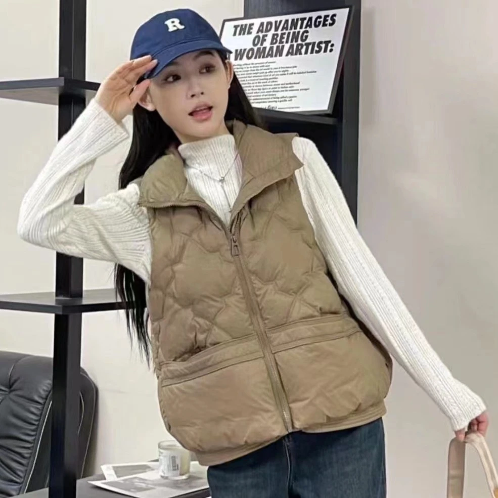 【兔姐衣橱】冬季新款加厚保暖时尚显瘦羽绒马甲