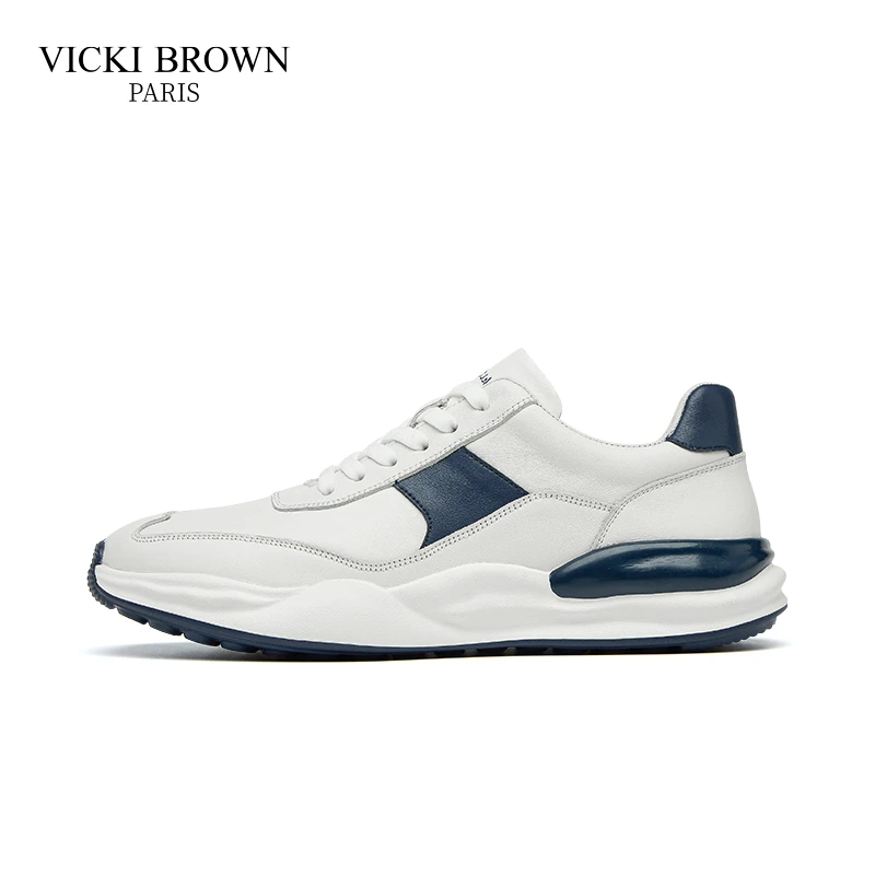 VICKI BROWN休闲男鞋轻奢百搭时尚透气官方正品小白鞋运动鞋