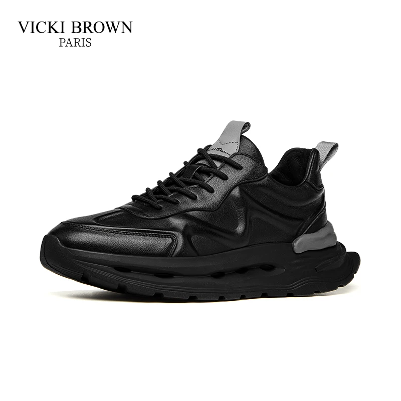 VICKI BROWN法国轻奢品牌男鞋软底软面时尚舒适商务皮鞋日常百搭