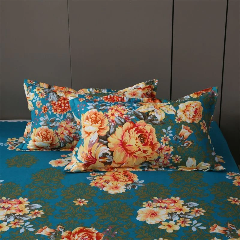 老式加厚1个枕芯套48x74CM枕套一对拍2单双人新款花朵信封式枕皮