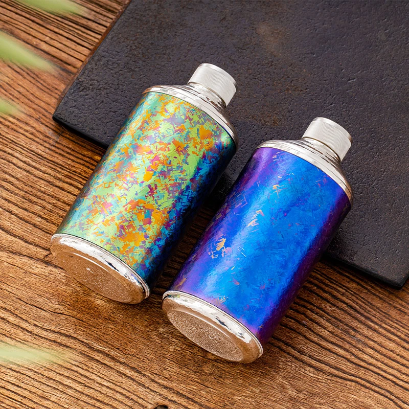 蜂鸟工坊 文创系列 纯手工篮紫银酒瓶 BSJP112 BSJP113