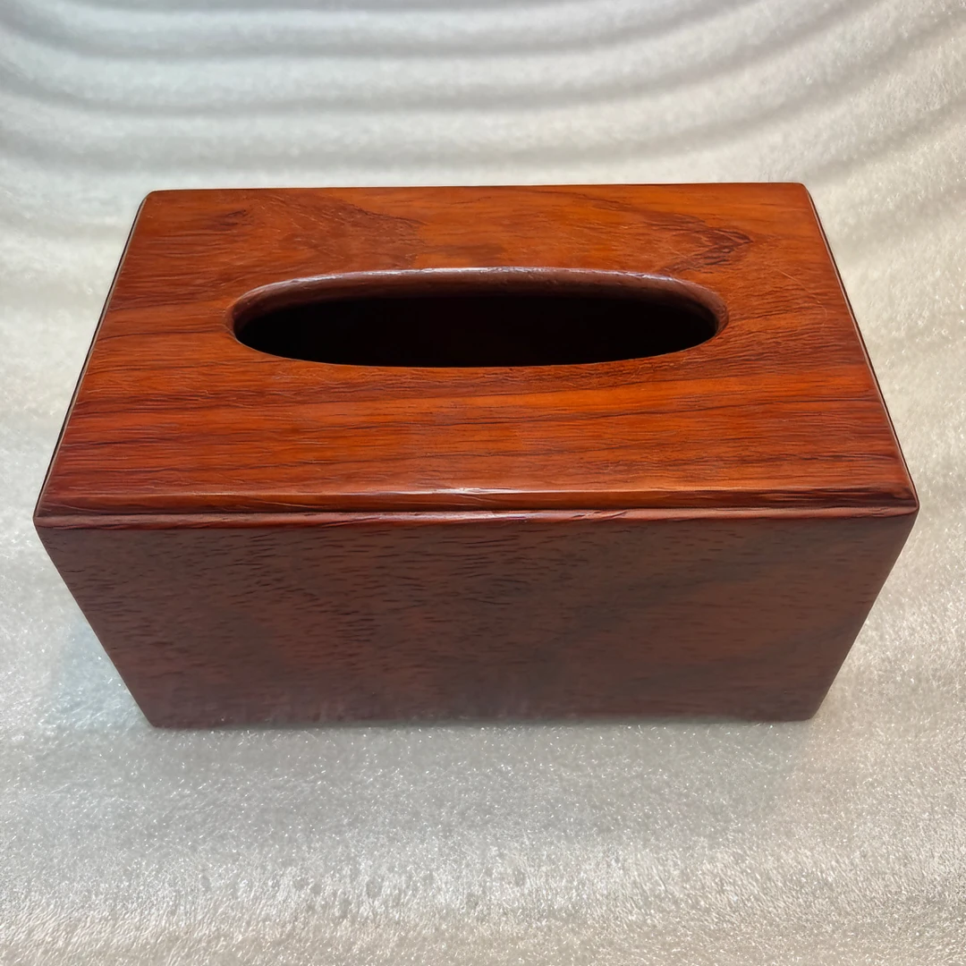 花梨木木质木制收纳盒客厅镂空家用中式抽纸盒办公方形雕花餐纸盒