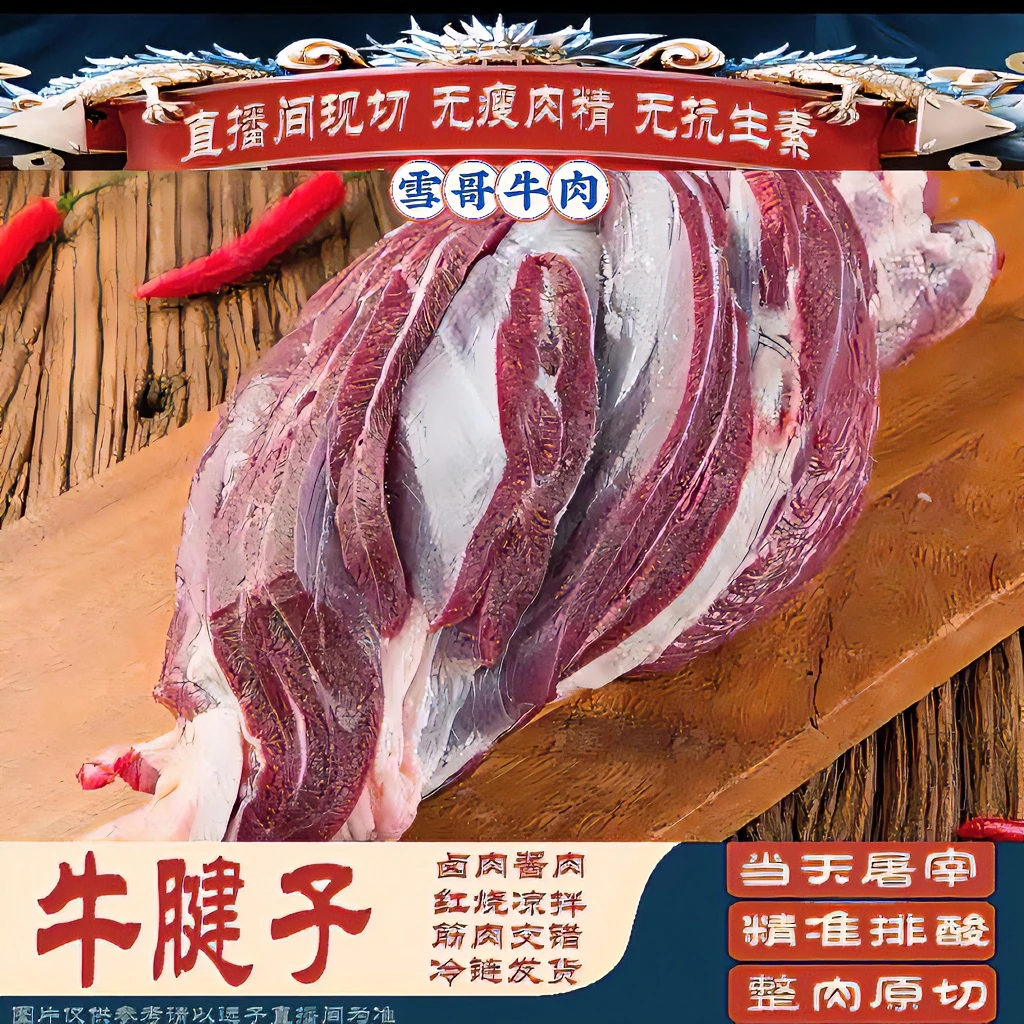 森相爷牛腱子  3斤  国产精选凉拌酱卤新鲜原切黄牛腱子