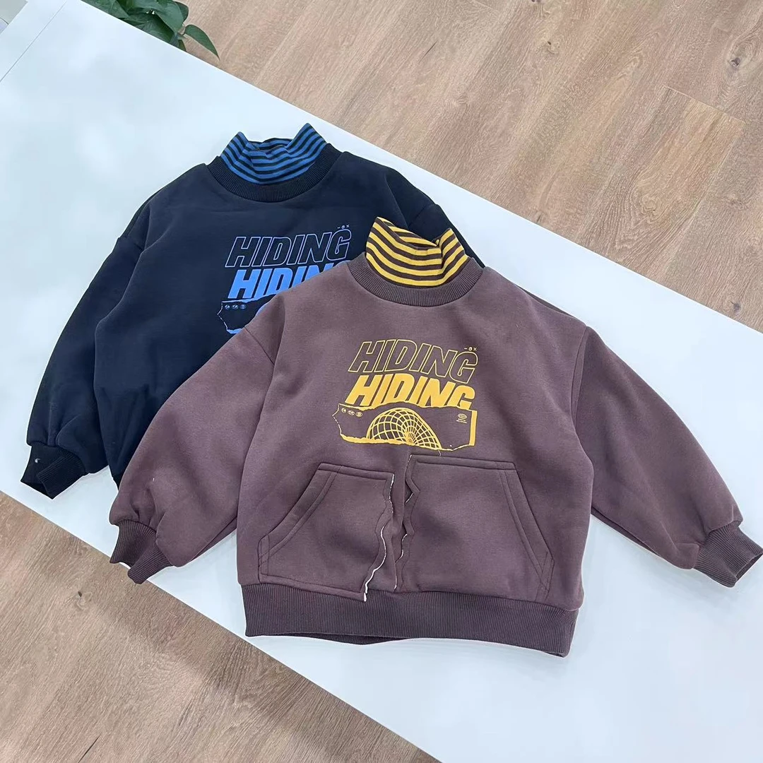 4007秋冬中童拼领卫衣C