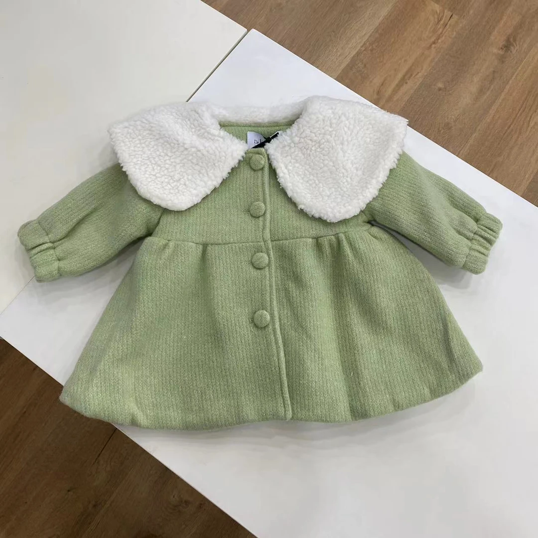 6068冬季小童呢大衣B